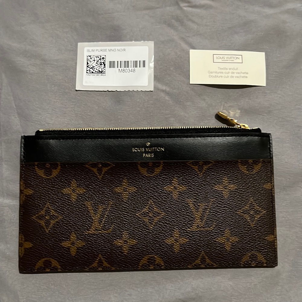 Louis Vuitton “Authentic”
Slim Purse Wallet Monogram Canvas Brown